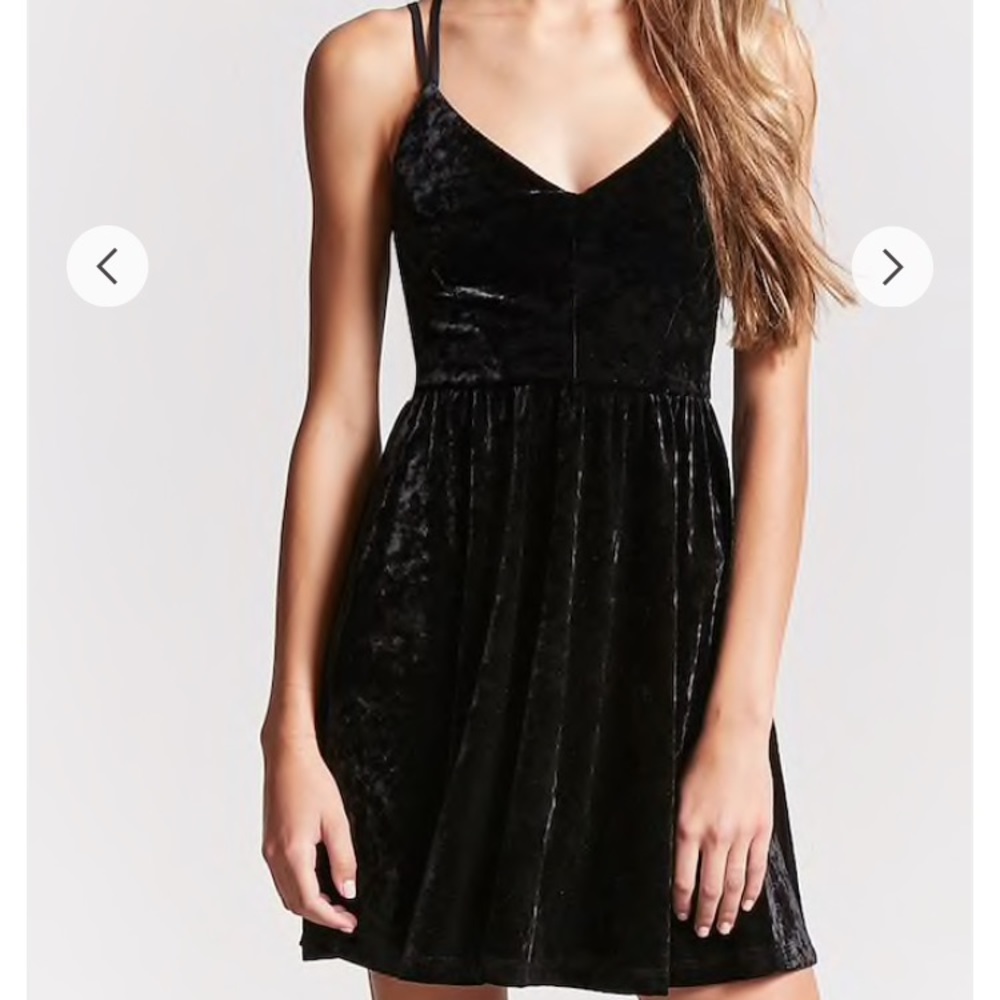 Velvet black dress